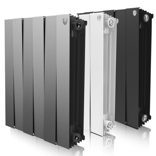 Радиатор биметаллический Royal Thermo Piano Forte 500/100 Silver Satin 4 секций